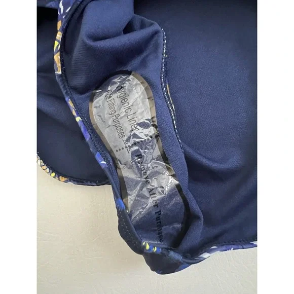 YMI Swimsuit Blue Floral Studded NWOT Size Medium Summer Boho Beach Vacation - Picture 5 of 8